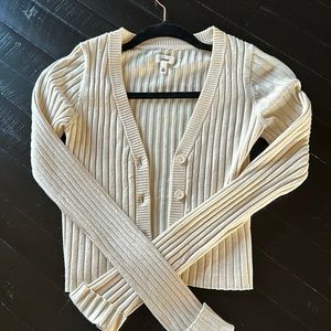 Aerie - Cream Colored button up cardigan - XS